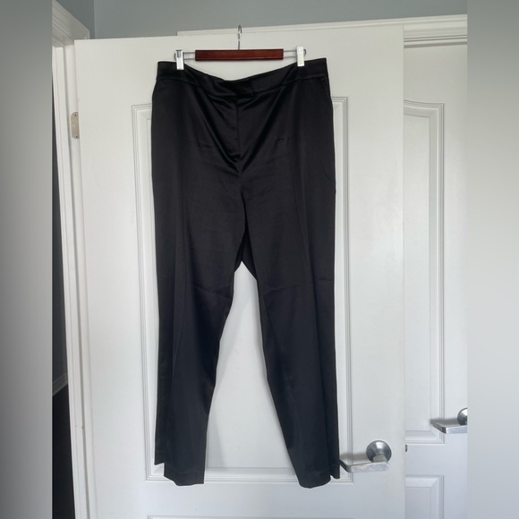 Addition Elle Satin Trouser pants Size 18 Black - Picture 1 of 5